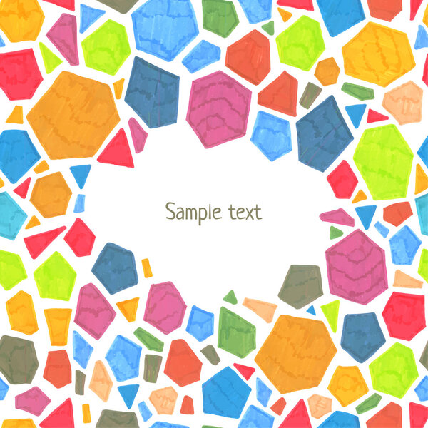 Marker polygonal template