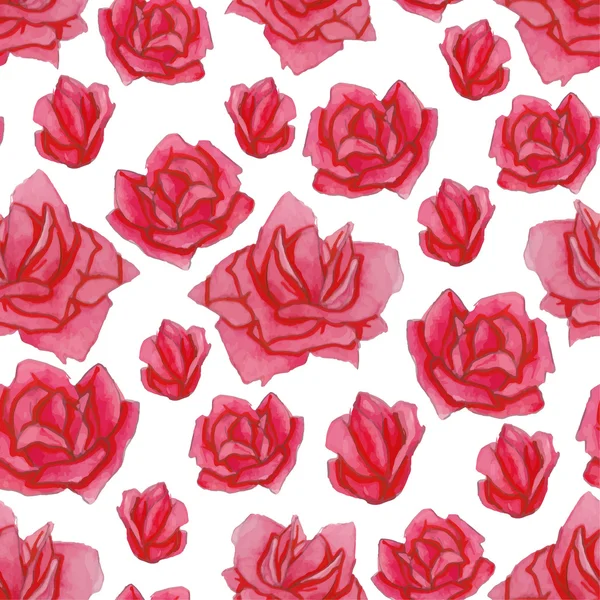 Acuarela Rosas — Vector de stock