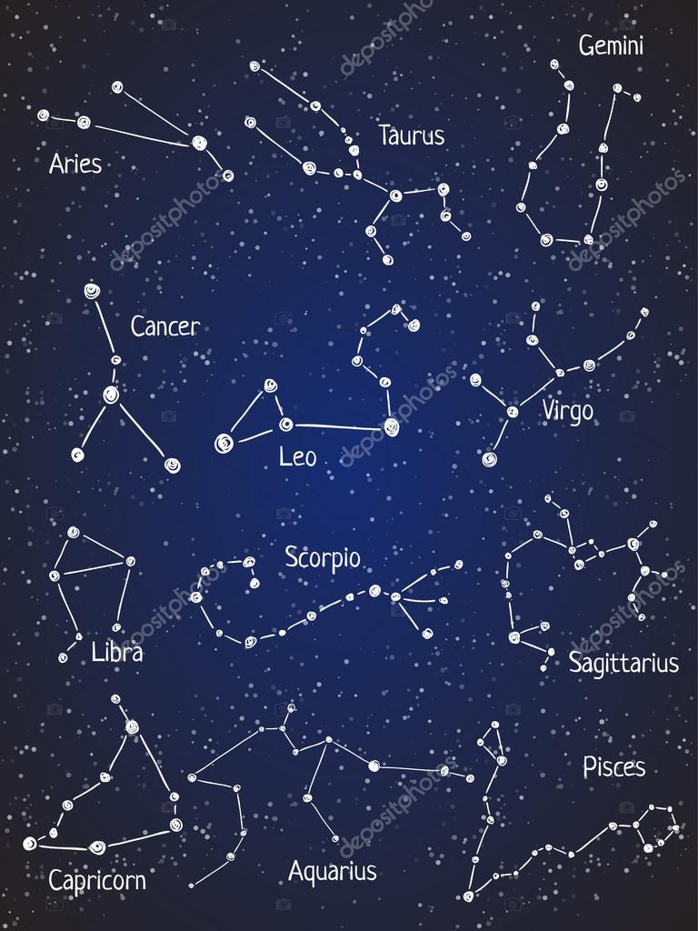 Constellation set — Stock Vector © mzwonko #78911086