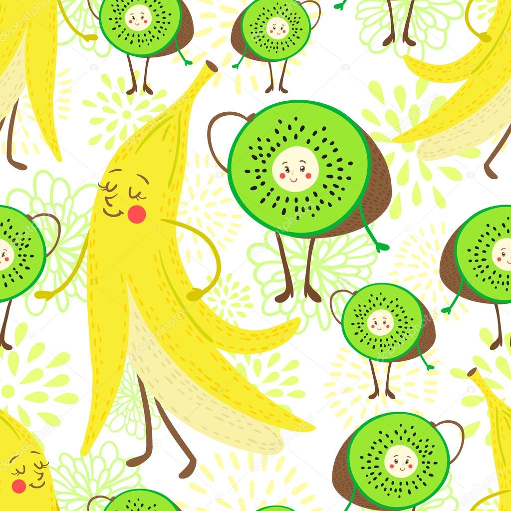 Cartoon fruit pattern