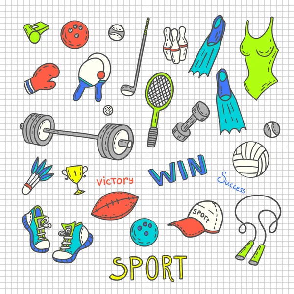 Sport vázlatok — Stock Vector