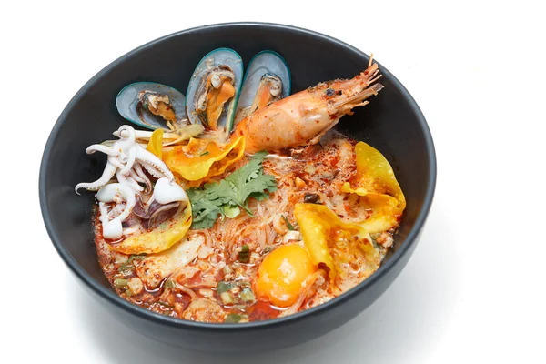Tom Yum Kung Noodle, popular Thai dish cuisine — Stock Photo, Image