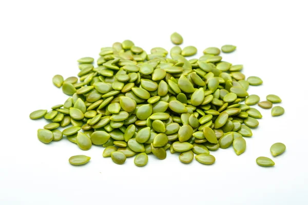 Green seed white popinac on white background — Stock Photo, Image