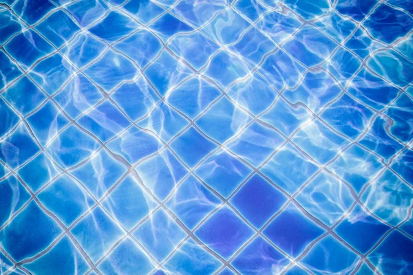 Blue water in swimming pool with sunny reflections.Abstract wate — Stock Photo, Image