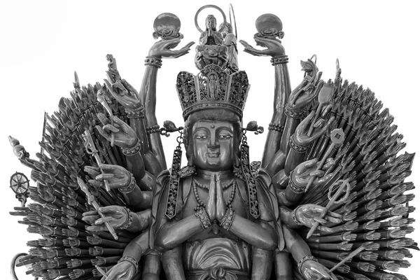 Estatua de buda de Guanyin con miles de manos — Foto de Stock