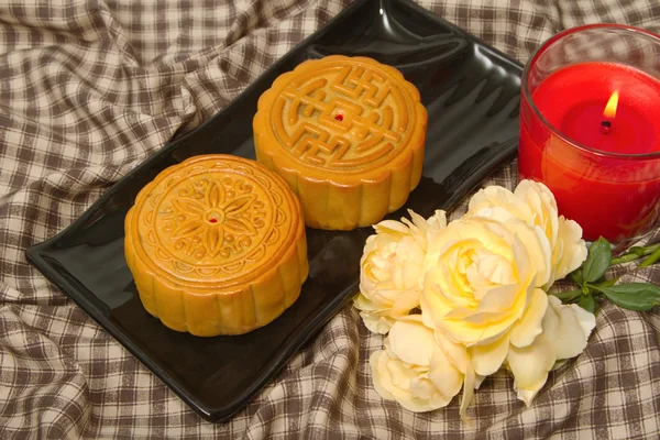 Chinese Moon cake,food for Chinese mid-autumn festival — Stock Photo, Image