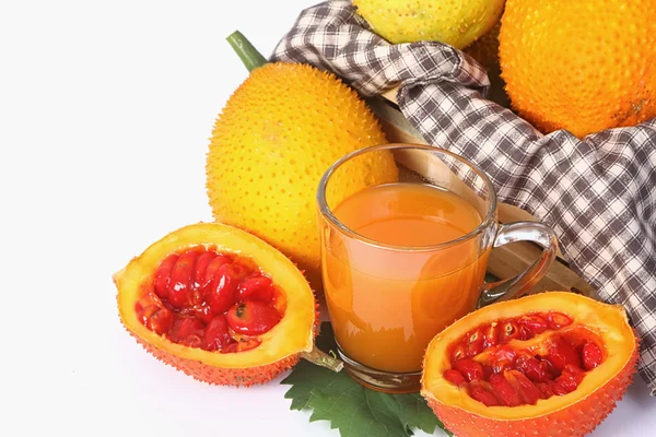 GAC vruchten, Baby nangka met SAP — Stockfoto