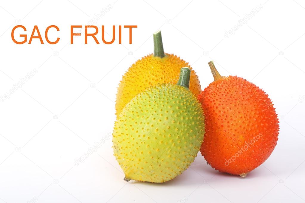  Gac fruit, Baby Jackfruit,isolate