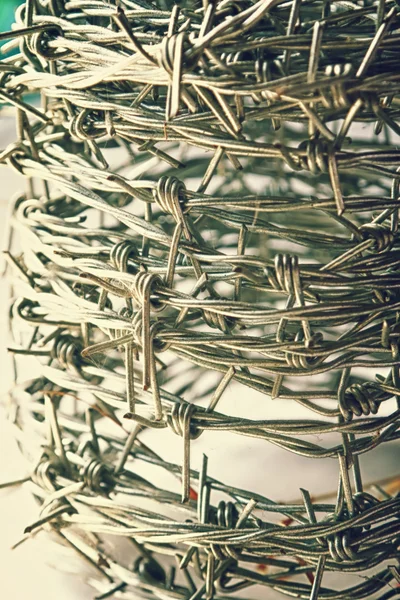 Roll of barbed wire — Stock Photo, Image