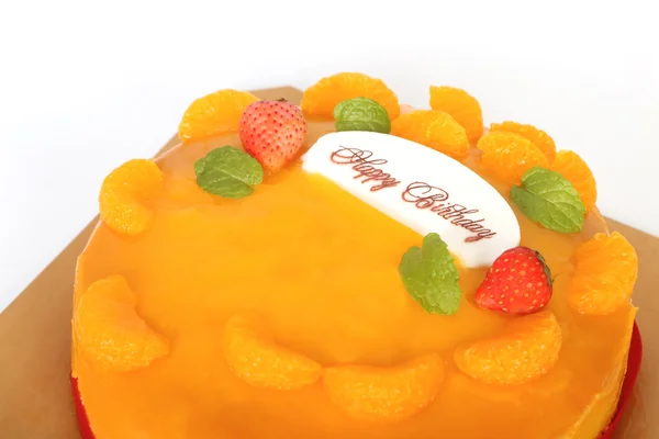 Pastel de cumpleaños colorido — Foto de Stock