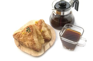 Ananas pasta ile kahve molası