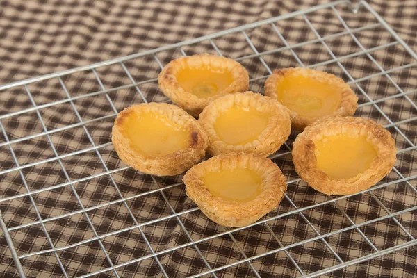 Asian dessert egg tarts sweet custard pie — Stock Photo, Image