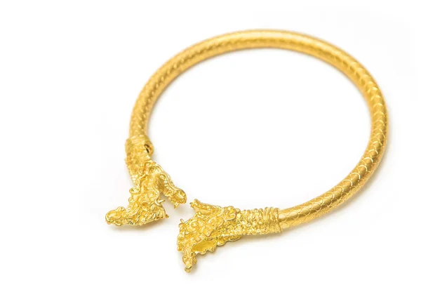 Thai gold armband design auf weißem hintergrund — Stockfoto