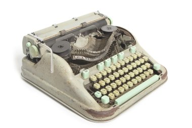 retro daktilo izole