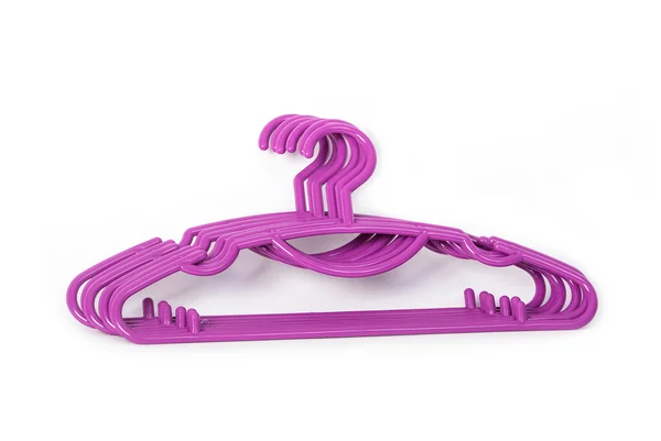 Colorful plastic clothes hanger — Stock Photo, Image