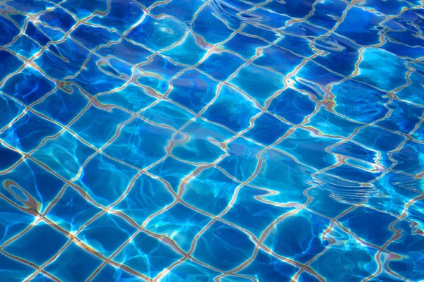 Blue water in the pool. Water background — Stock Photo, Image