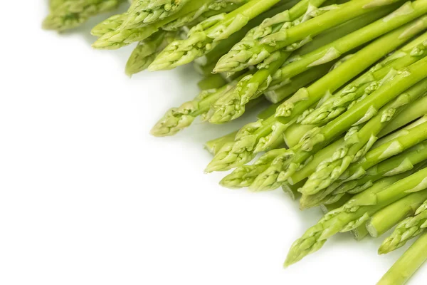 Fresh green asparagus on white background — Stock Photo, Image