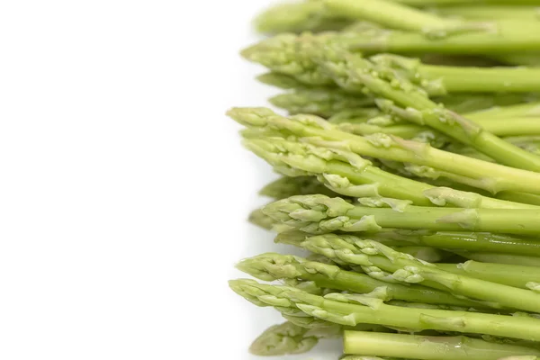 Fresh green asparagus on white background — Stock Photo, Image