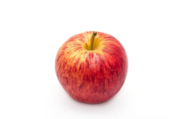 Rødt eple isolert på hvit bakgrunn – stockfoto