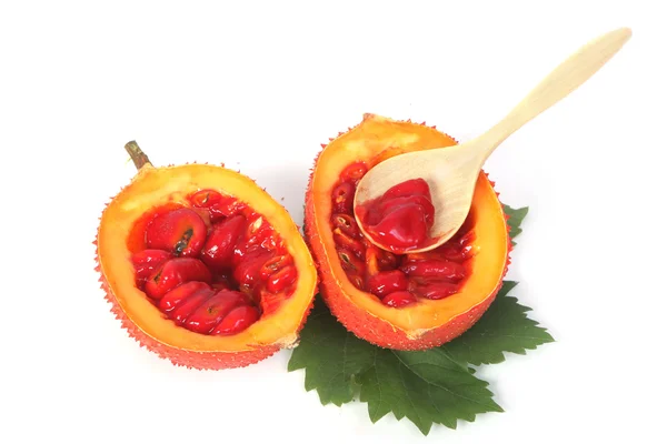 Gac 과일, 아기 Jackfruit, 가시 야, 달콤한 Grourd 또는 C — 스톡 사진