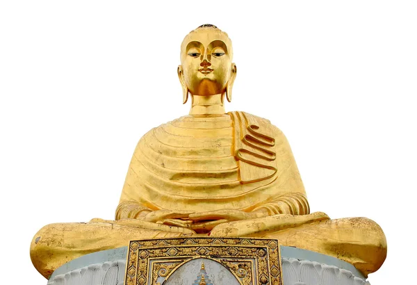 Gloden buddha on isolate — Stock Photo, Image