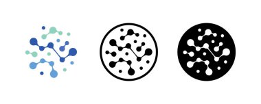 Probiyotik bakteri ikonu, sağlıklı beslenme malzemesi, prebiyotik madde ikonlarının kimyasal yapısı, düğme, vektör, işaret, logo, illüstrasyon, düzenlenebilir felç, beyaz üzerine izole edilmiş düz tasarım