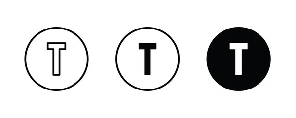 Buchstabe Logo Buchstabe Symbole Taste Vektor Zeichen Symbol Illustration Editierbare — Stockvektor