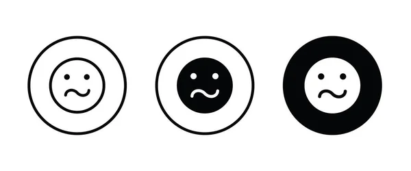 Podrážděný naštvaný šílený emoji, rozzlobený ikony tlačítko, vektor, znak, symbol, logo, ilustrace, upravitelný tah, plochý design styl izolované na bílém lineárním piktogramu — Stockový vektor