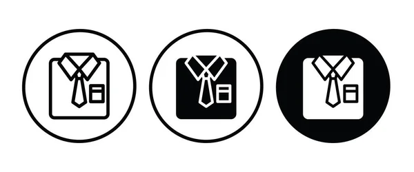 Hemd Mit Langen Ärmeln Symbol Taste Vektor Zeichen Symbol Logo — Stockvektor