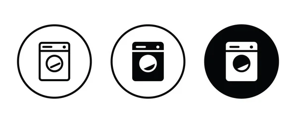 Ikona Pralki Ikona Urządzeń Elektrycznych Wektor Znak Symbol Logo Ilustracja — Wektor stockowy