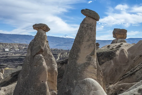 Capadocia 岩石的视图 — 图库照片