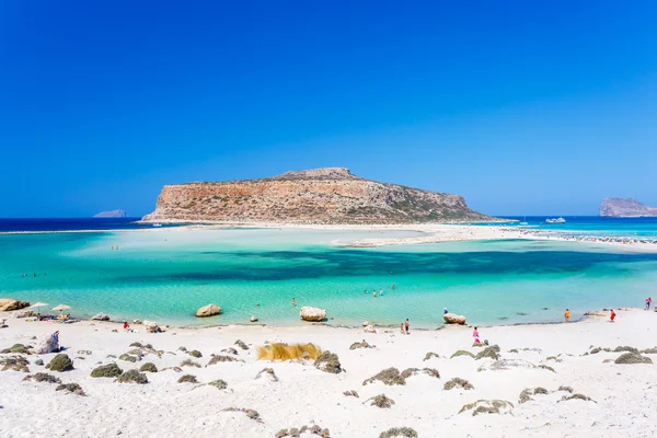 Beach Balos lagoone na Krétě. Řecko. — Stock fotografie