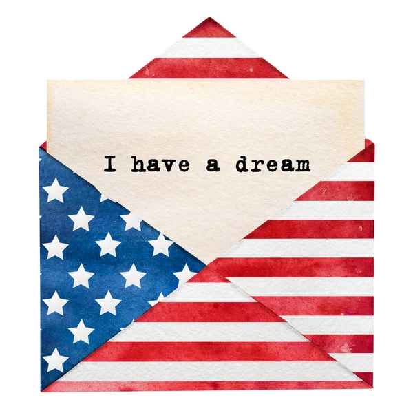 Красивая открытка с изображением американского флага — стоковое фото