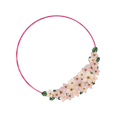 Parlak çiçeklerin güzel suluboya çizimi. Yakın çekim.