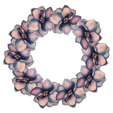 Parlak çiçeklerin güzel suluboya çizimi. Yakın çekim, insan yok, doku. Sevdikleriniz, akrabalarınız, dostlarınız ve meslektaşlarınız için tebrikler.