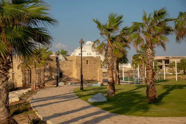 Staden Ashkelon Banken Vid Havet Favorit Viloplats För Stadsborna Israel — Stockfoto