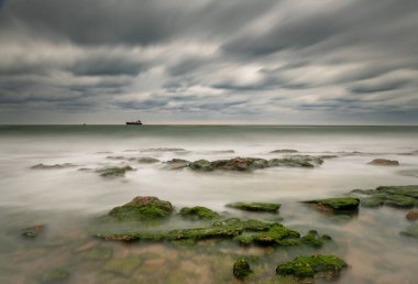Akdeniz 'in kıyısında. Ashkelon İsrail 