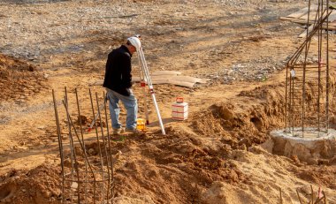 Ashkelon 'da yeni bir yerleşim yerinin inşaatı, İsrail, Ashkelon' un güneyinde büyük bir tatil köyü, Ekim 2020