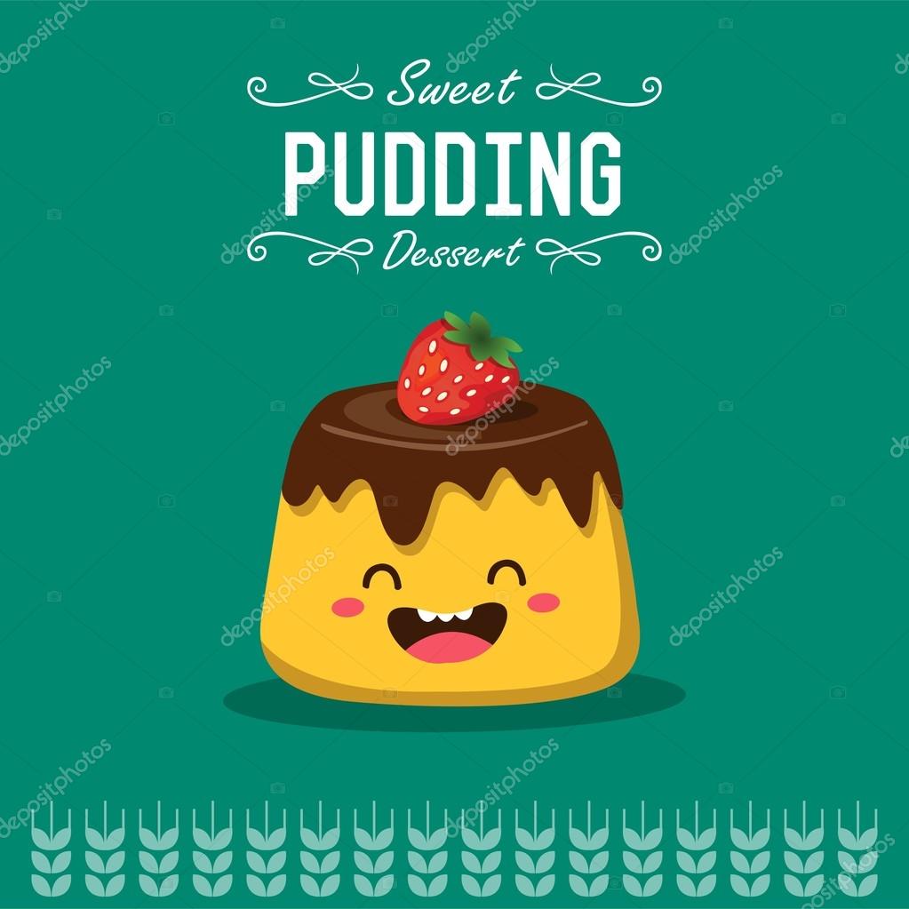 Vector pudding cartoon character illustration. Stock Vector Image by ©catherinechin #113103276 Vector pudding cartoon character illustration. Stock Vector Image by ©catherinechin #113103276