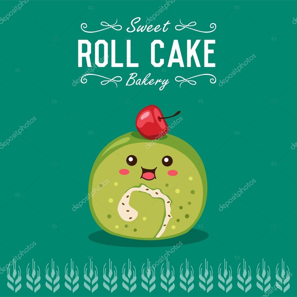 驚くばかりロール ケーキ キャラクター スーパーイラストコレクション