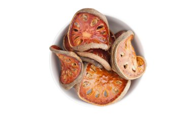 Aegle marmelos veya Bael meyve