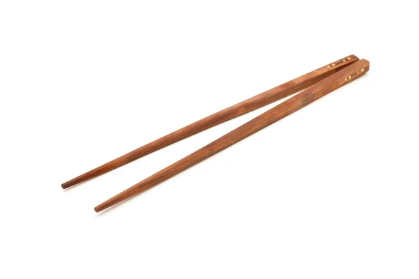 Wooden chopstick utensil — Stock Photo, Image