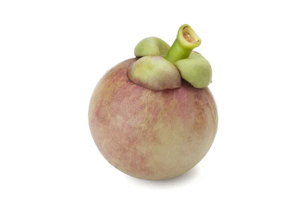 Mangosteen isolert på hvit bakgrunn – stockfoto