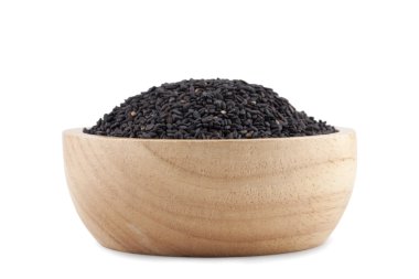 siyah susam ahşap kase