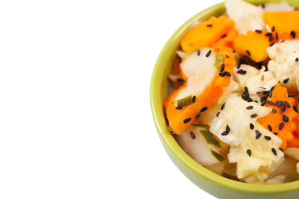 Pickled cabbage with carrots — Stock Photo, Image