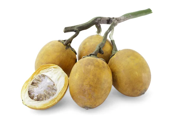 Ώριμα φρούτα από acera ή betel palm καρύδι με διαδρομή — Φωτογραφία Αρχείου
