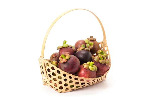Mangostino en cesta — Foto de Stock