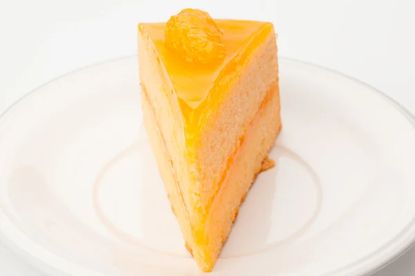 Orange sheet cake — Stock Photo, Image