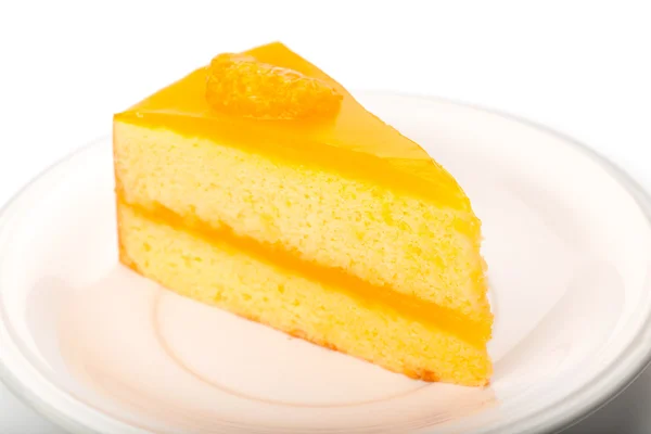 Orange sheet cake — Stock Photo, Image