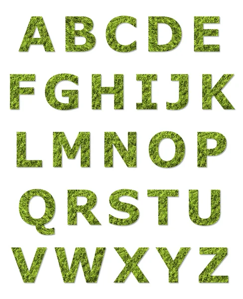 Groene hoofdletters brief — Stockfoto